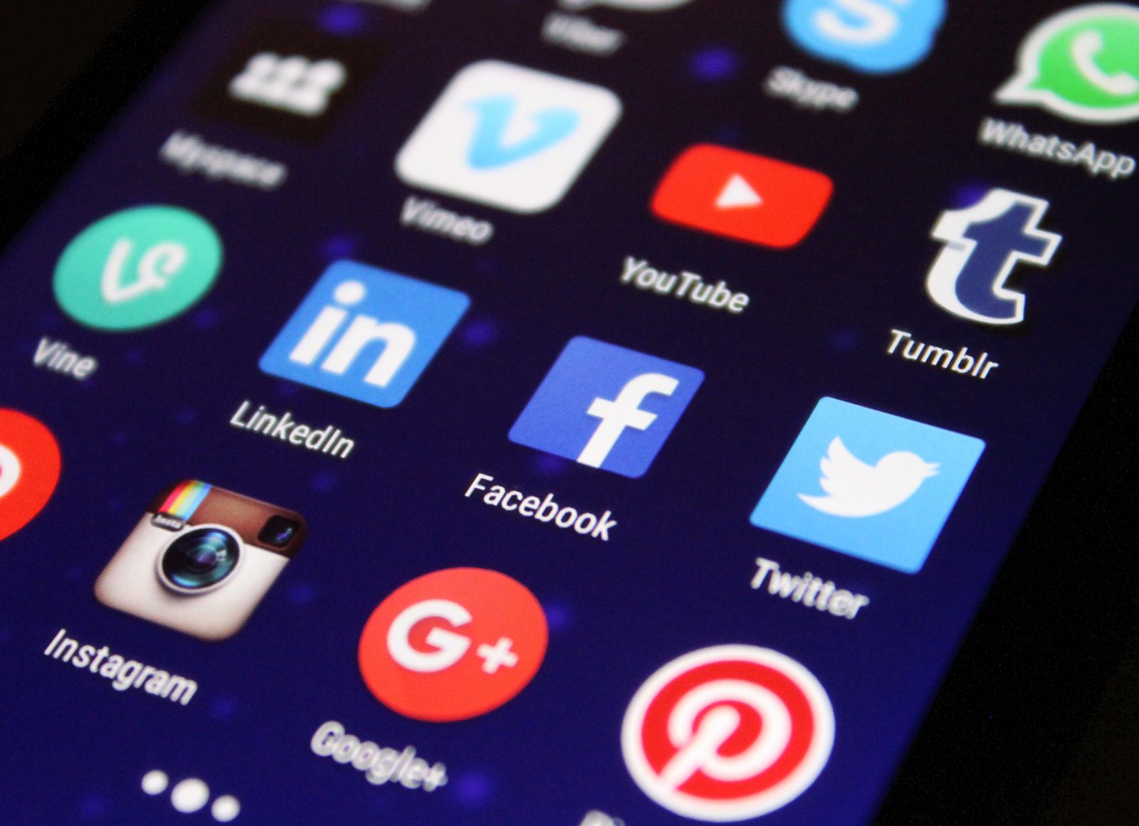 Smartphone showing social media apps where Kenya election disinformation spreads